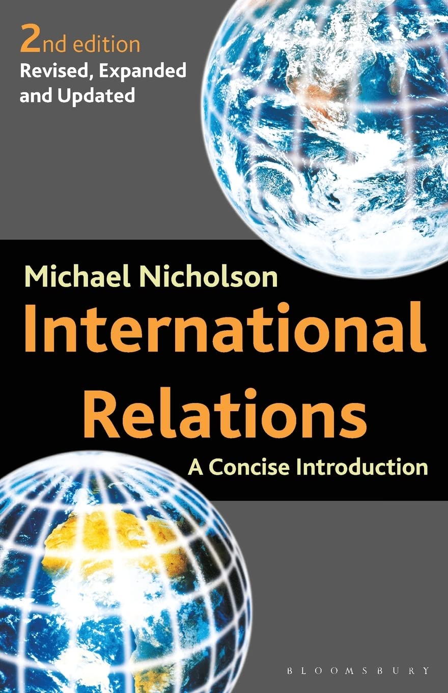 International Relations by Michael Nicholson PAPERBACK 9780333948712