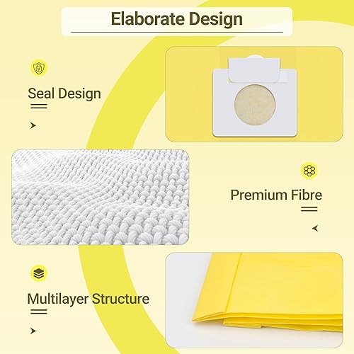 Miniatura 7 de 50558 Bolsas de repuesto para aspiradora Kenmore tipo CQ 5055, 50555, 50557, 50558 y Panasonic tipo C-5, C-18, 200 Series, 400 Series, 600 Series,