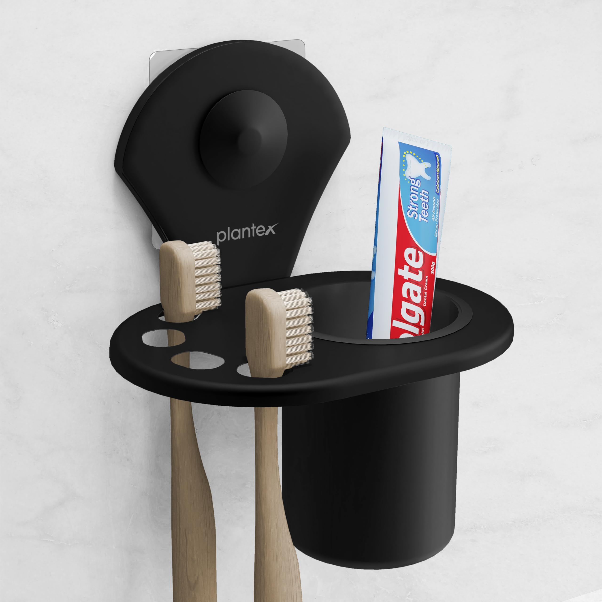 Plantex Royal Self Adhesive Stainless Steel Tooth Brush Holder/Tumbler Holder/Bathroom Accessories (Black, Powder Coated) (B0CV4Z9F1J) Amazon Price History, Amazon Price Tracker