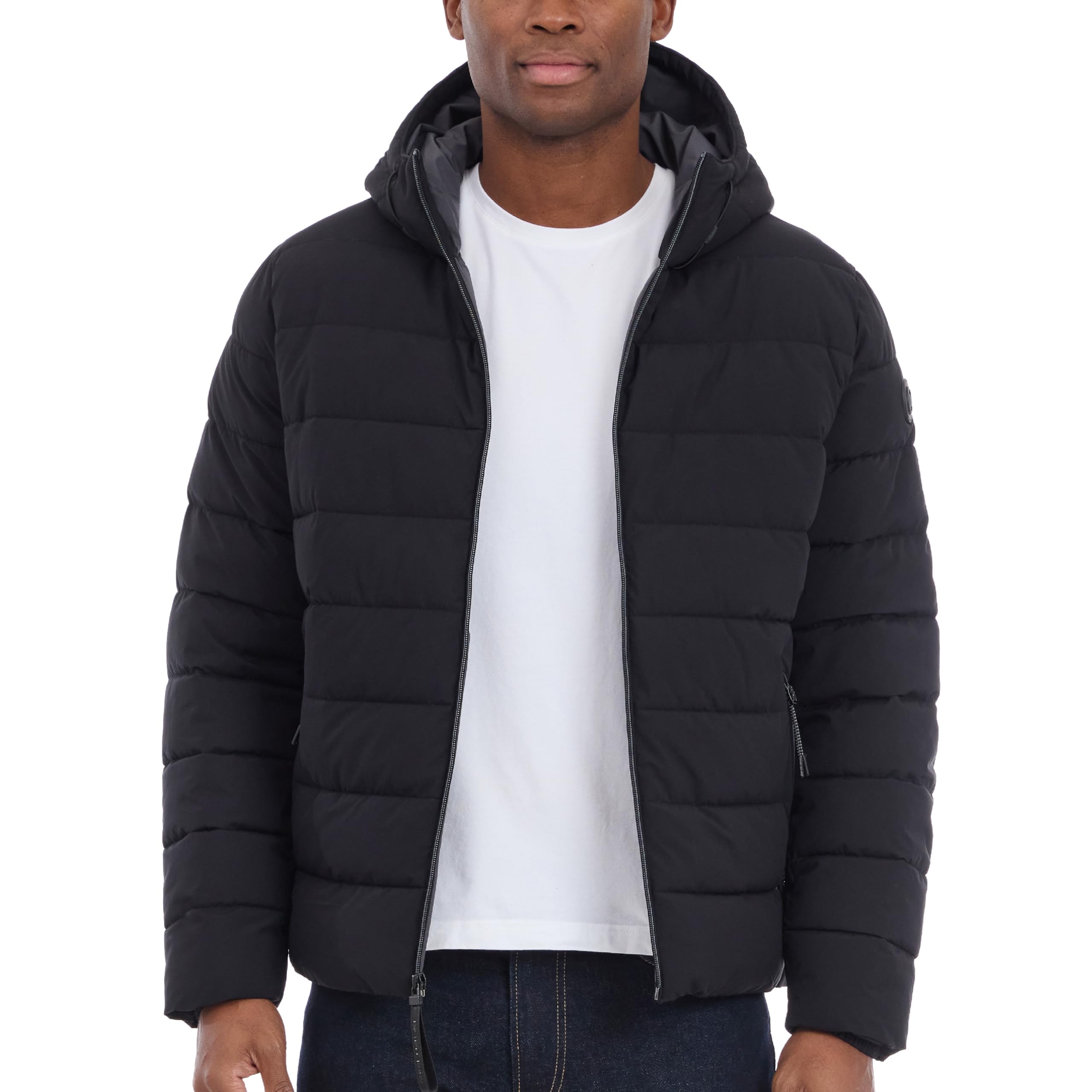 Michael Korsmens Hooded Puffer Jacket Rain And Cold Weather Coat