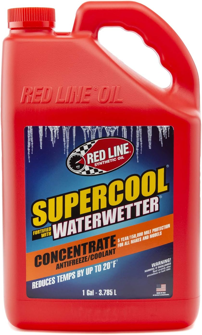 Red Line 81205 Supercool Concentrate Antifreeze/Coolant Fortified with WaterWetter, 1 Gallon (1)