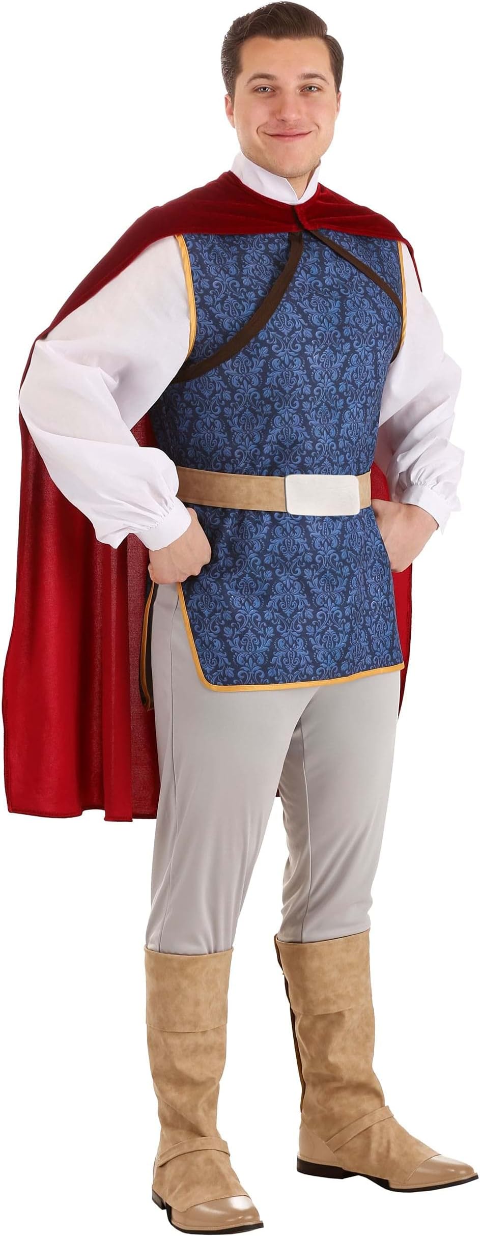 Adult Deluxe Disney Snow White The Prince Halloween Costume for Men | Officially Licensed