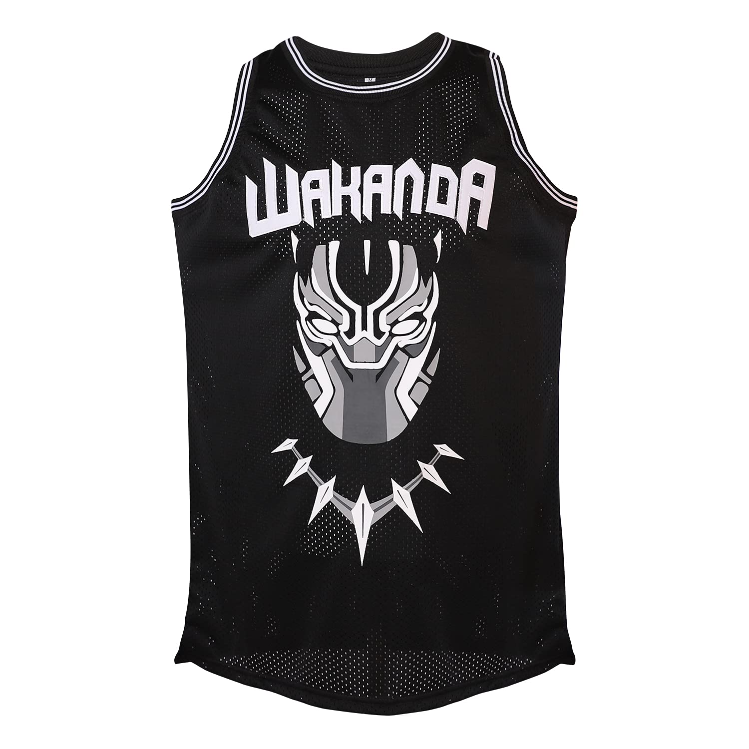 #1 Black Wakanda T'Challa Movie Basketball Jersey Men Black (XX-Large, Black)