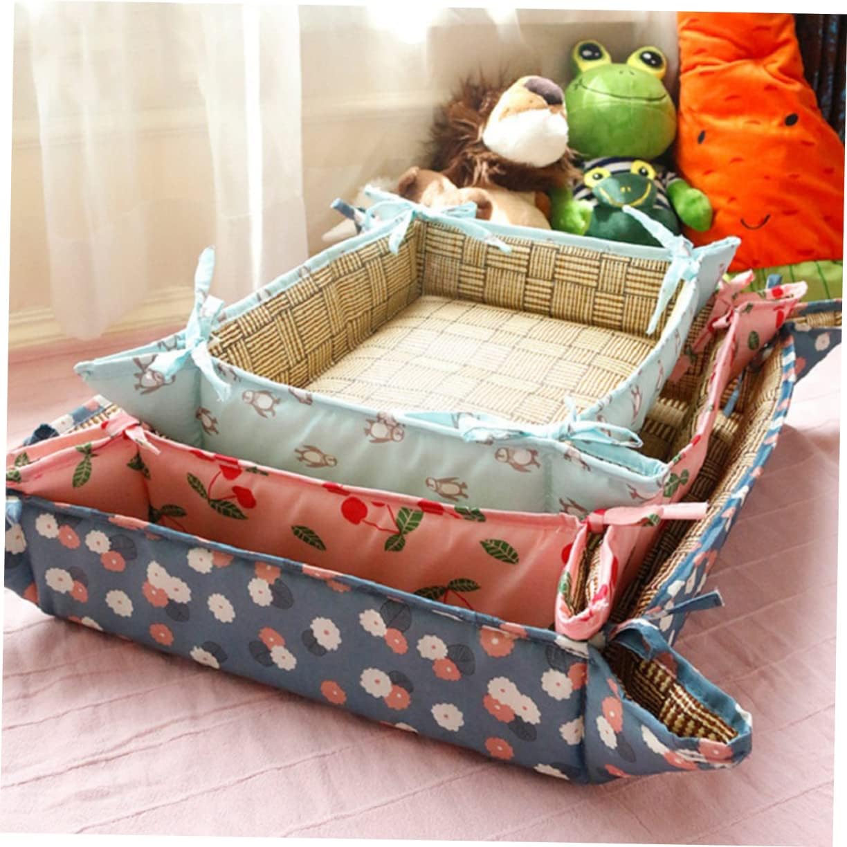 Eco-Friendly Cooling Pet Mat Cat Dog Bed Summer Resting Place Pet Bed-mat Sky