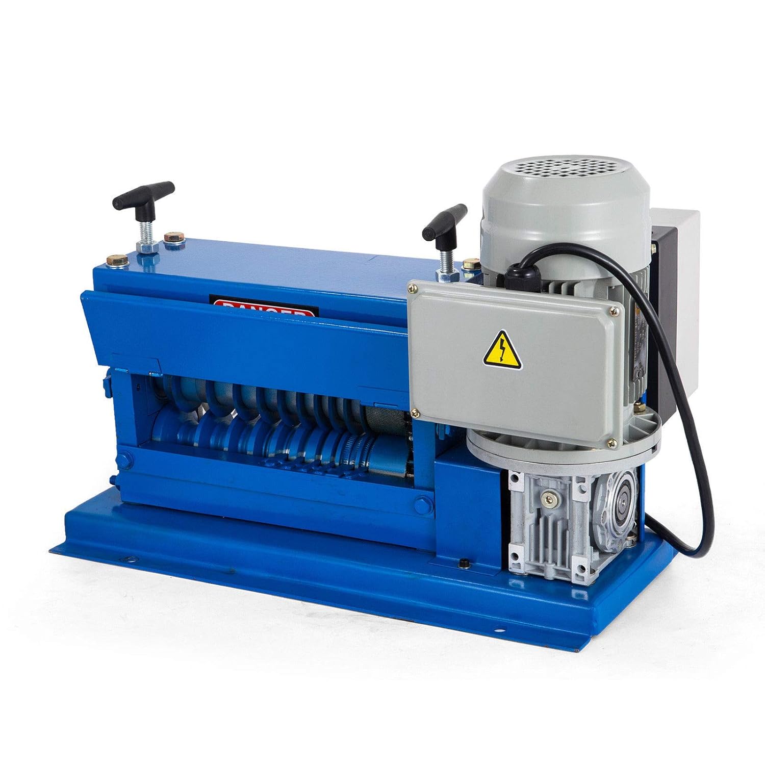 Happybuy Cable Wire Stripping Machine 18 AWG - 1" OD Wire Range, Portable Powered Wire Stripper Machine 11 Channels 10 Blades,Automatic Wire Stripping Tool 75ft/minute,for Recycling Copper Wire