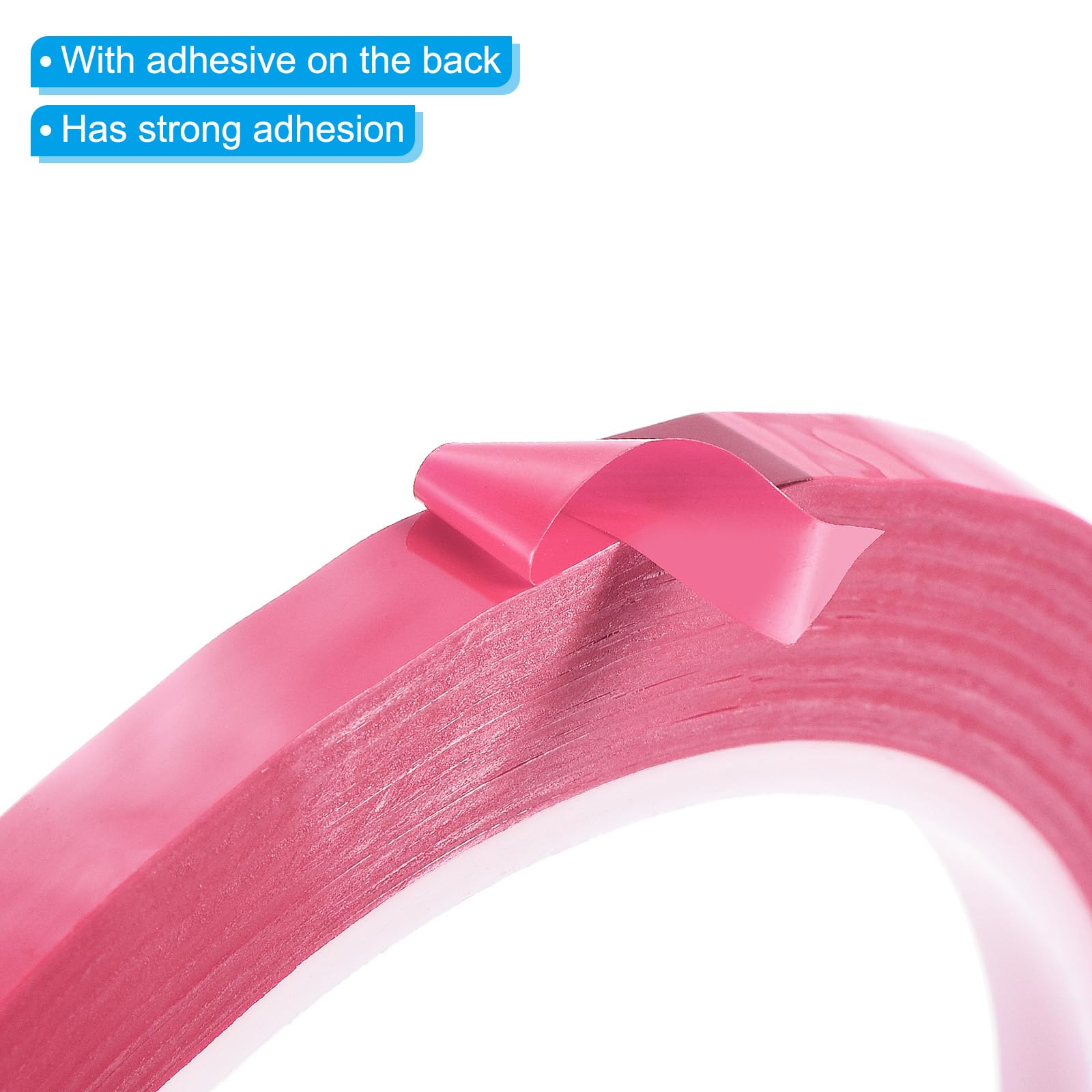PATIKIL Whiteboard Tape 5mm X 66m, 5 Pack Thin Dry Erase Tape for Graphic Chart Marking DIY Art Pink - Image 4