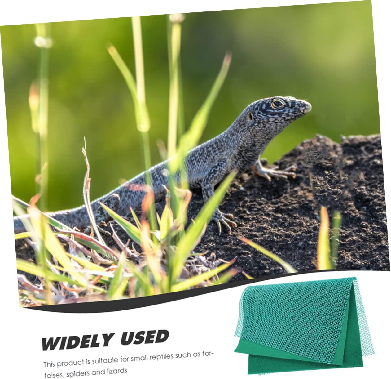 INOOMP Reptile Mat for Terrarium Reptile Carpet Cushion for Snakes Lizards Tortoises Durable Pet Cage Mat Green Substrate for Enclosures
