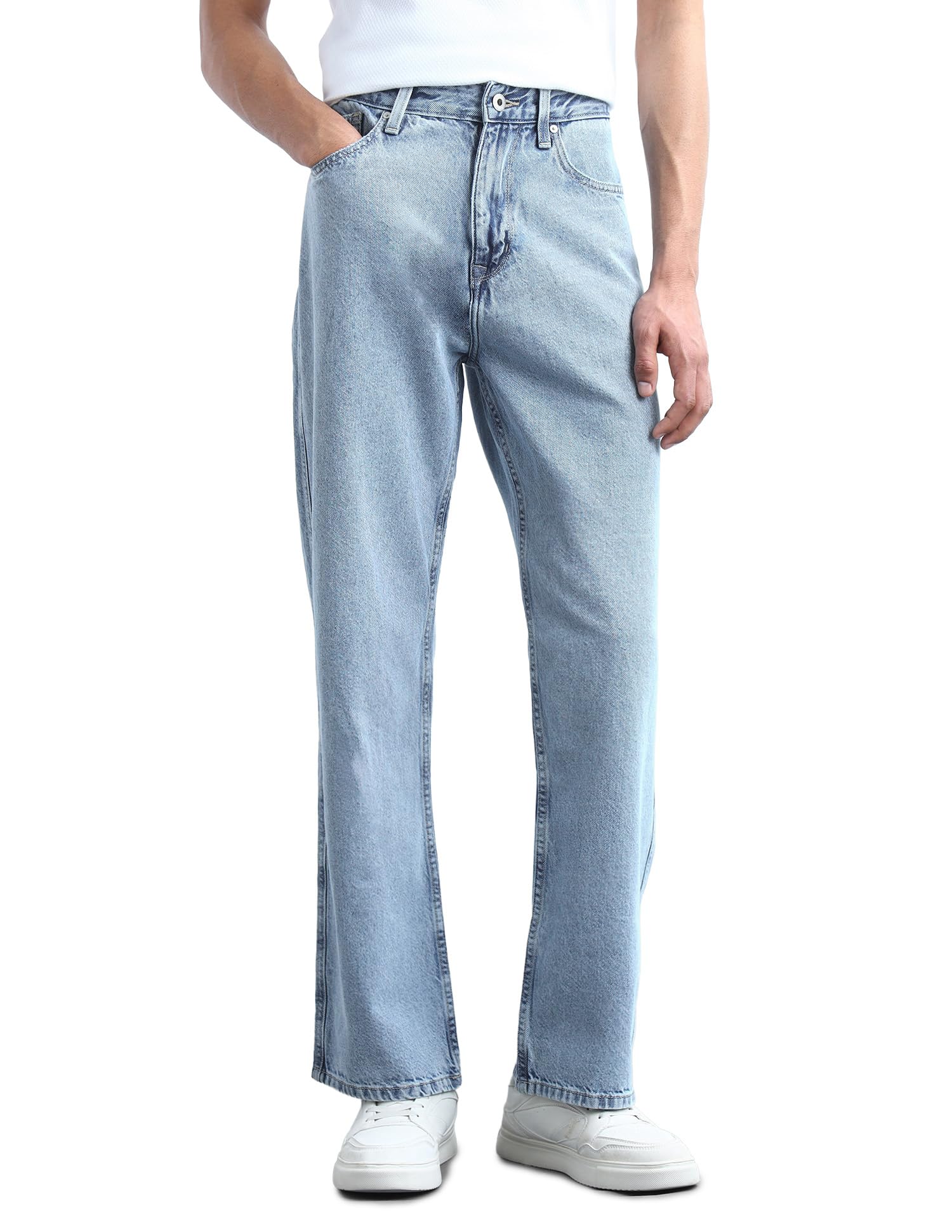 flying machine Men's Loose Fit Jeans| Solid | Mid Rise | Jeans for Man-picture-23