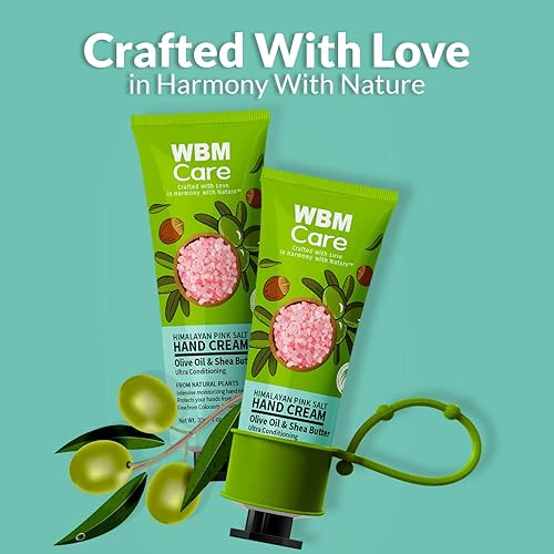 Miniatura 3 de Natural Solution Crema de manos, hidratante y acondicionadora, rica en sal rosa del Himalaya, hidratante con aceite de oliva y manteca de karité,