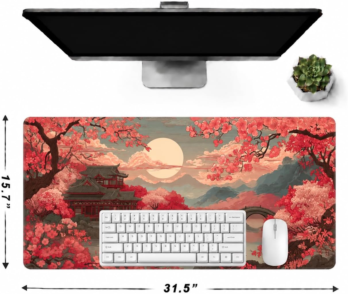 Extended Large Gaming Mouse Pad,Desk Mat 31.5''×15.7'' image 4
