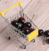 Vista 4 de HAPY SHOP Carrito de la compra Mini carrito de la compra, 3 paquetes de mini carrito de compras, carrito de supermercado, organizador de escritorio