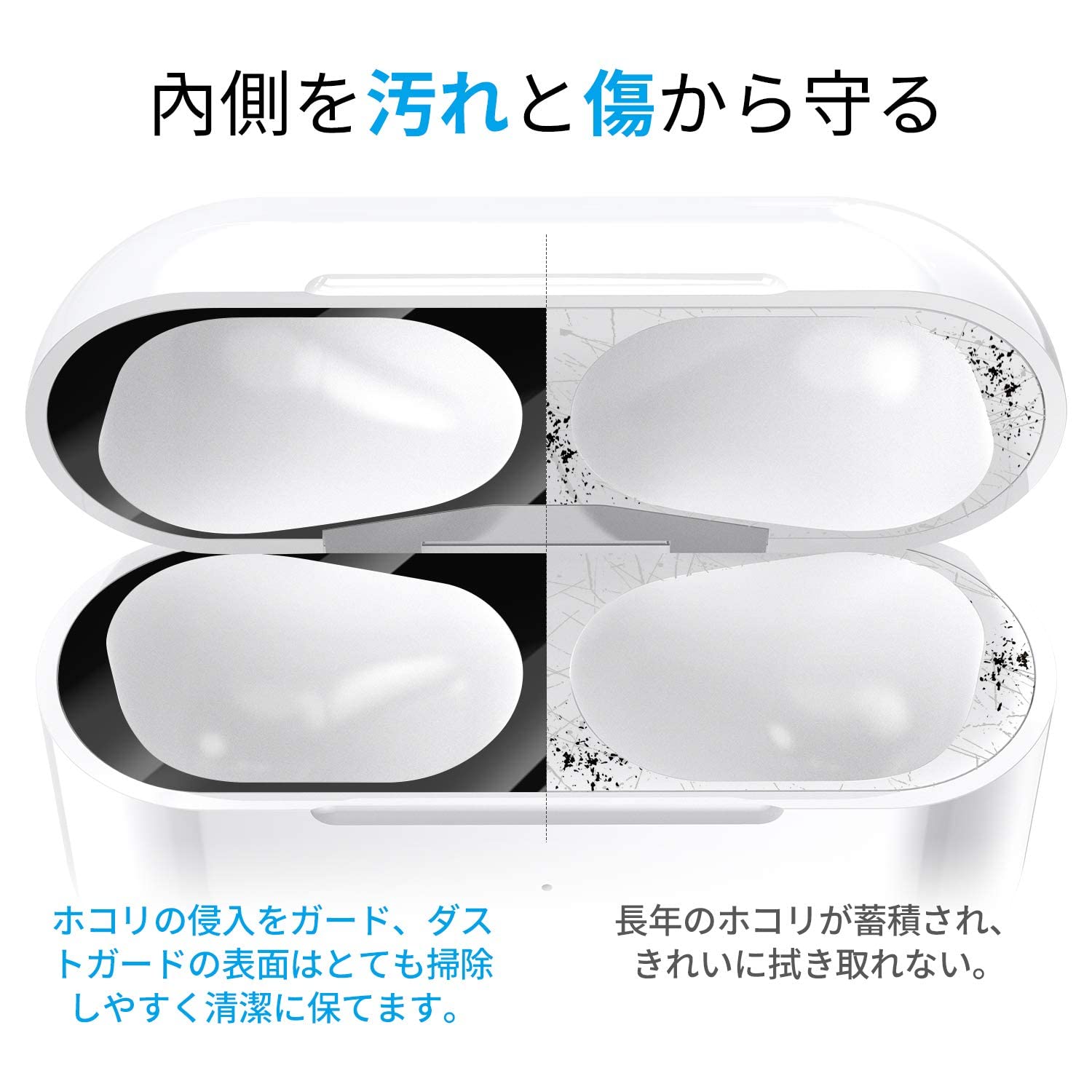 Amazon | TALENANA AirPods Pro/AirPods Pro2 用 ダストガード