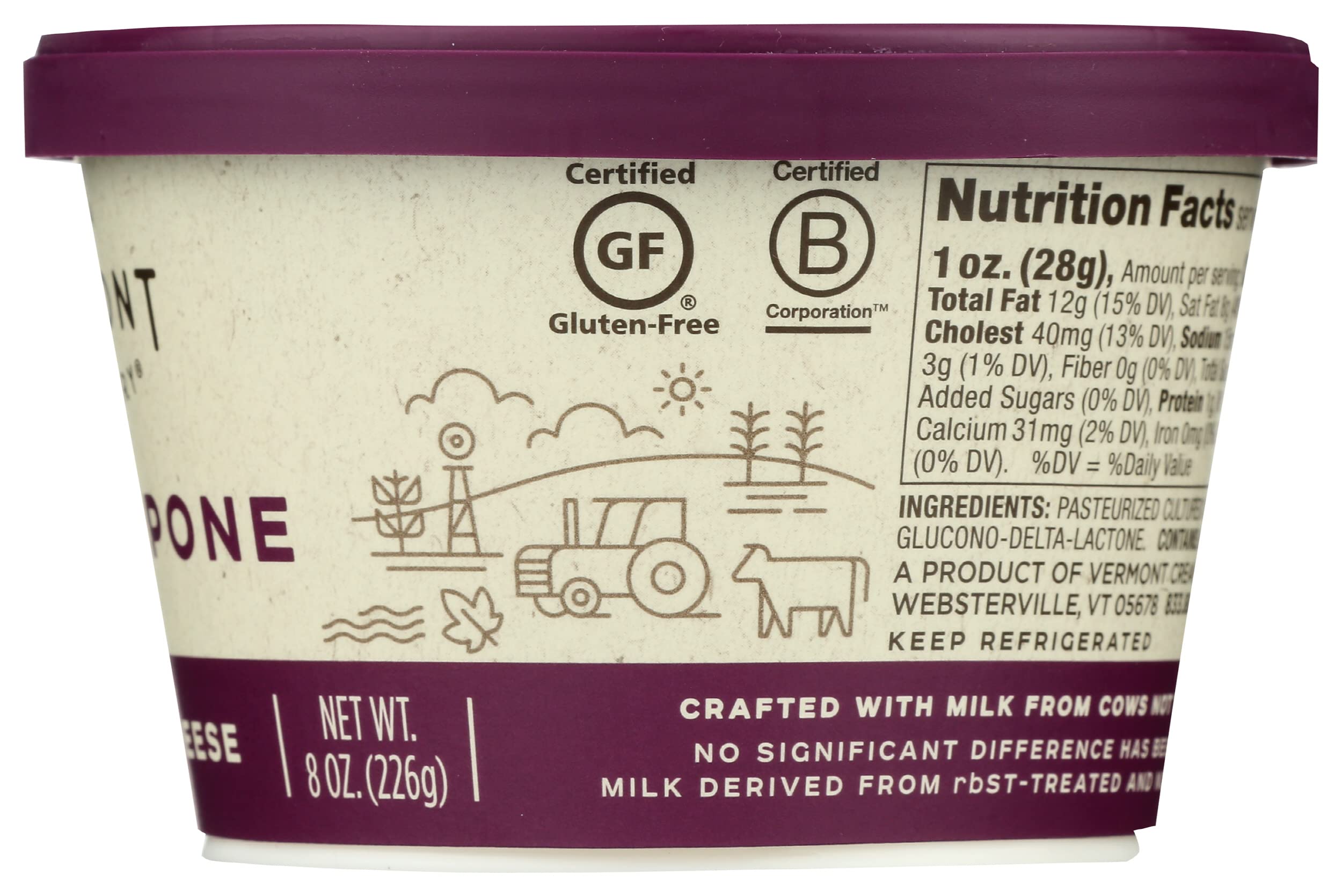 Vermont Creamery Mascarpone Italian Style Cream Cheese 8 oz — view 5