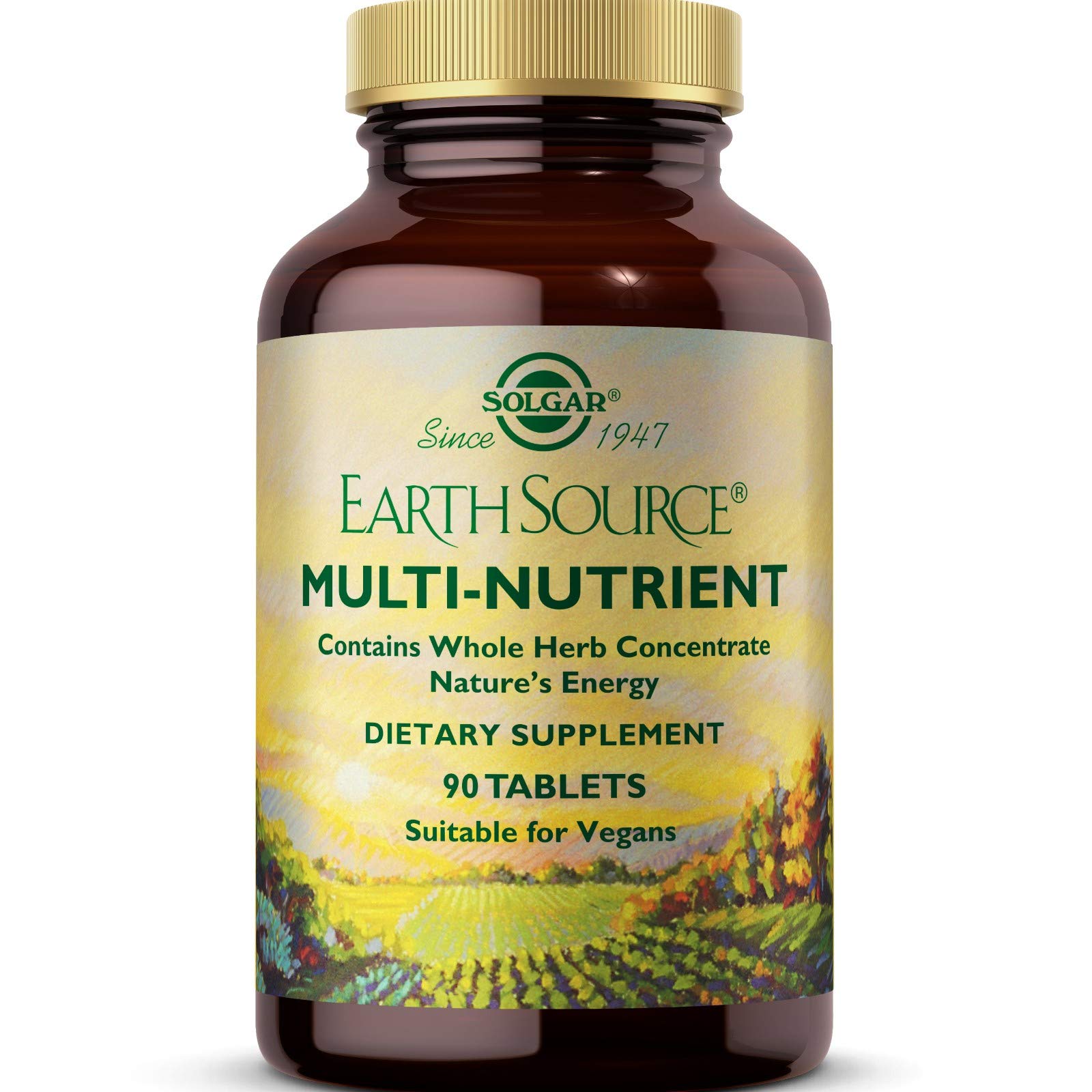 Solgar Earth Source Multi-Nutrient Tablets Providing Whole Food Concentrates, 90 Tablets