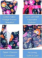 Vista 310 de Vestido de verano para niña, de algodón, con diseño floral