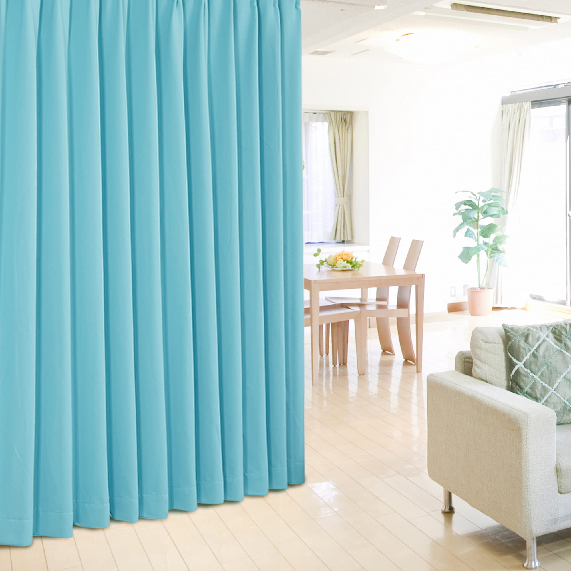 Amazon｜Deconovo 遮光カーテン ドレープカーテン 無地 幅200cm丈230cm