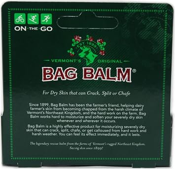 Bag Balm On-the-Go Skin Moisturizer, Vermont's Original, Soothes and Protects Dry Skin, 0.33 oz Tube (Pack of 12)
