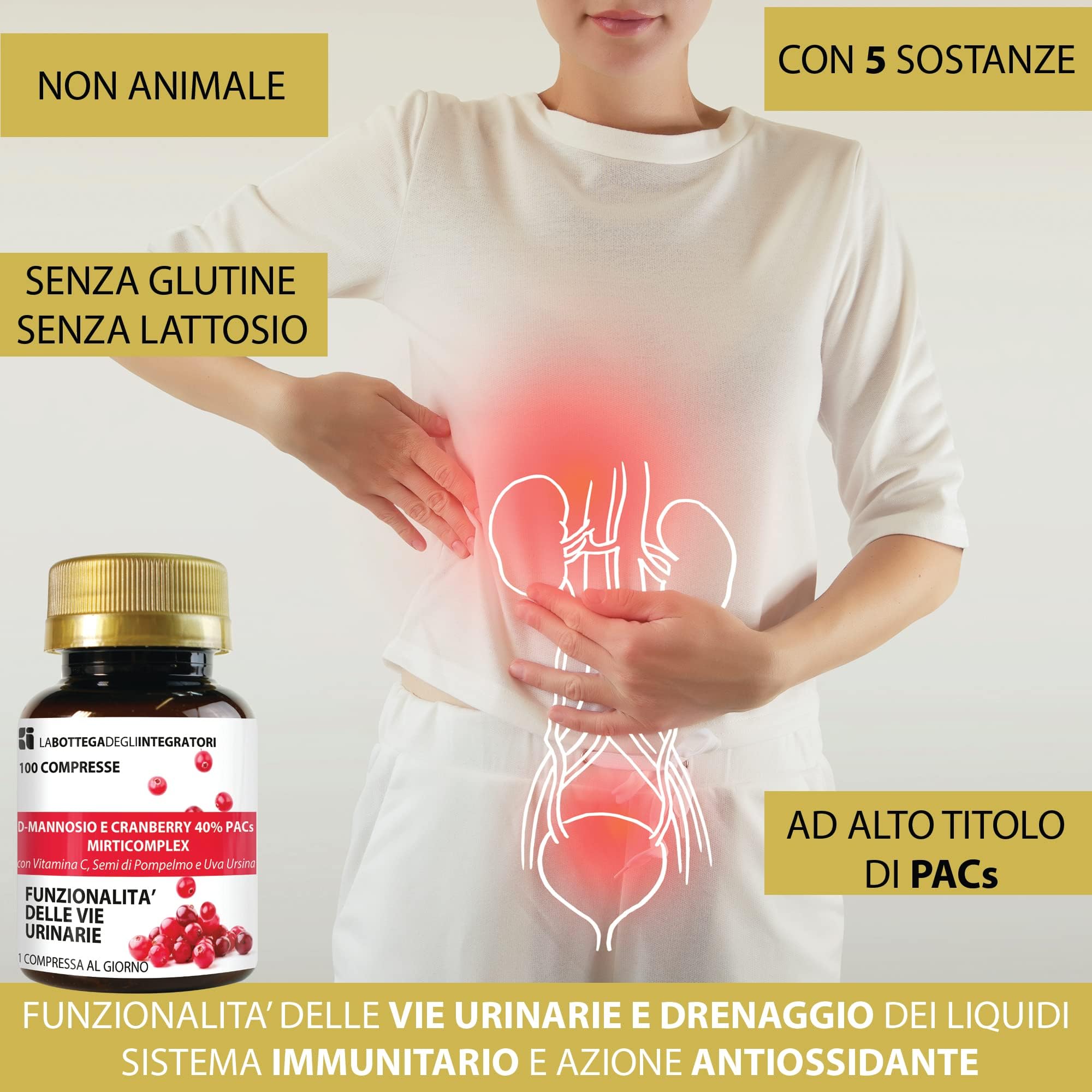 Set di Integratori Menopausa 100 Compresse e Mannosio Complex 100 | Kudzu e Trifoglio Rosso Ricchi in Isoflavoni | Metabolismo, Peso, Rilassamento, Vampate | Sistema Immunitario