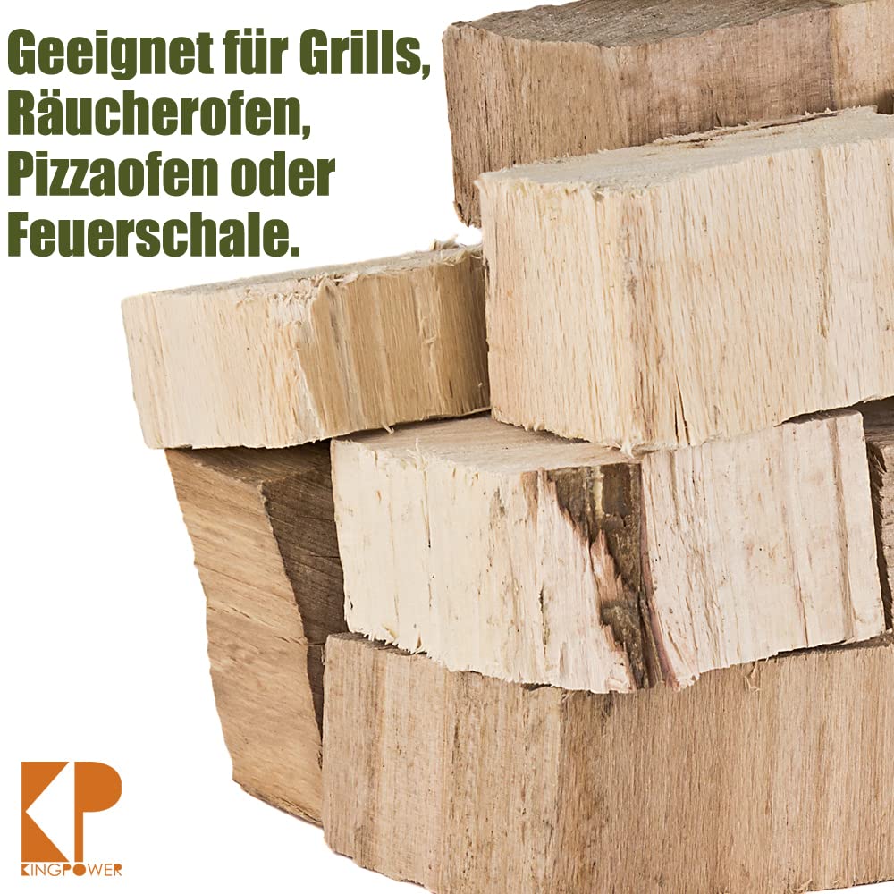Smoker Grill Chunks per barbecue, faggio, quercia, affumicatura, 2-4 kg, XXXL, forno per affumicare, barbecue, accessori per raeuchern, braciere chip, quantità: 4 kg di rovere