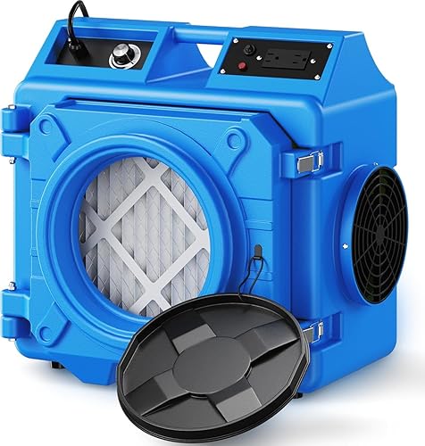 Depurador de aire con filtración de 3 etapas, depurador de aire HEPA de 550 CFM de grado industrial comercial, limpiador de aire resistente con