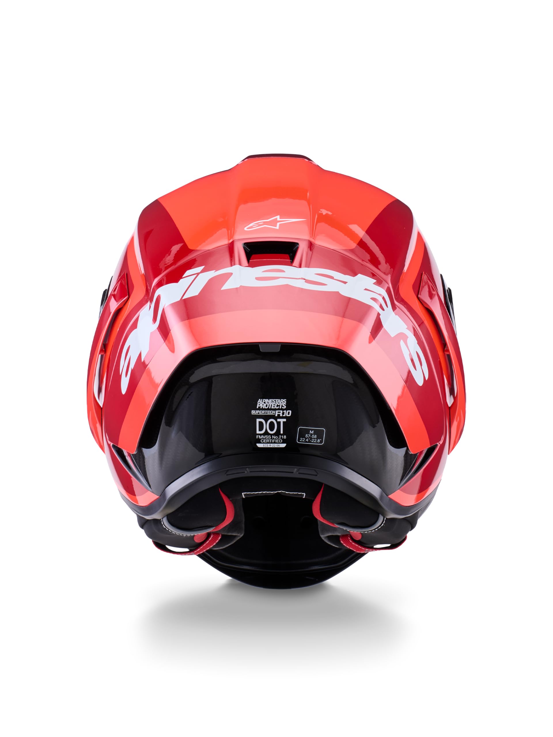 Alpinestars Supertech R10 Arius Carbon Casque, noir blanc rouge, XS (53/54)
