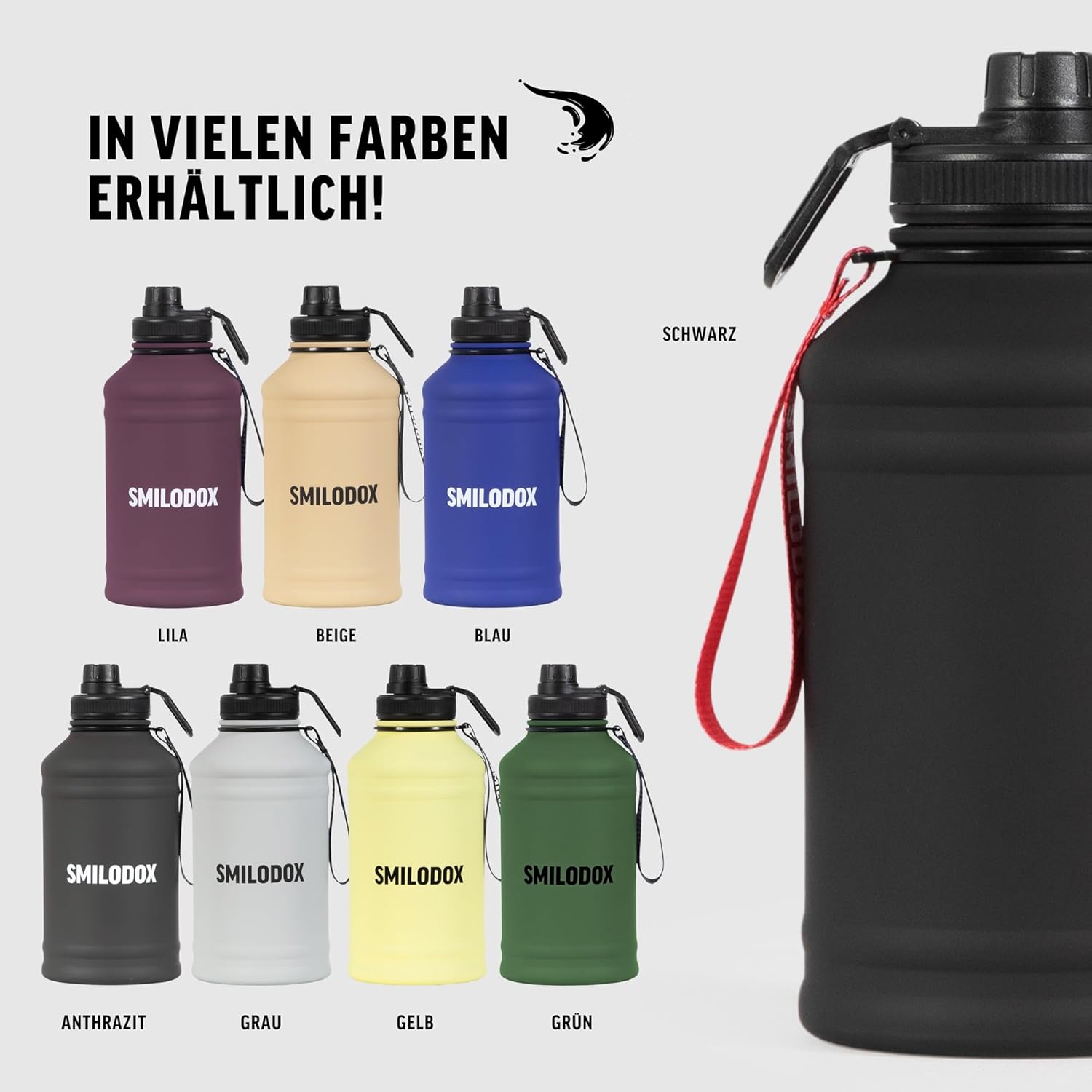 Die SMILODOX Edelstahl Trinkflasche: Dein perfekter Begleiter für Sport und Alltag!