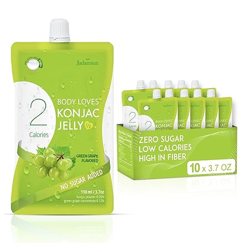 Miniatura 8 de Jadamsun Body Loves Konjac Jelly manzana 10 unidades - Batido de fruta saludable coreano bajo en calorías Snack asiático sin azúcar para dieta