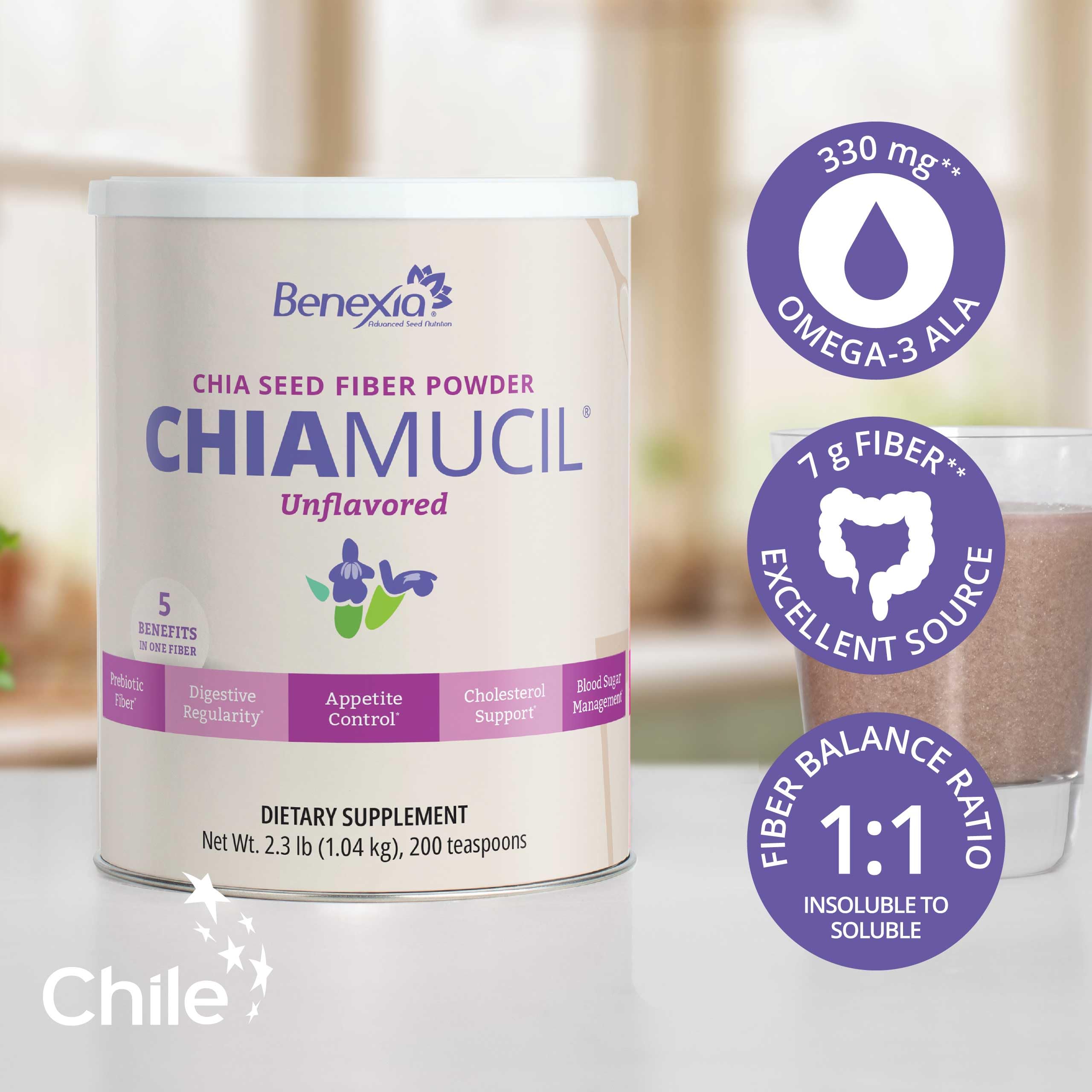 Chiamucil Prebiotic Chia Fiber Powder & Inulin, 100 Servings — Amazon image 9