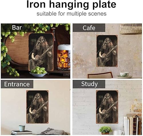 Miniatura 4 de Jamey Johnson - Cartel de metal para colgar en la pared de la cocina, póster de pared para garaje, cafetería, bar, pub, arte cueva de hombre, placa