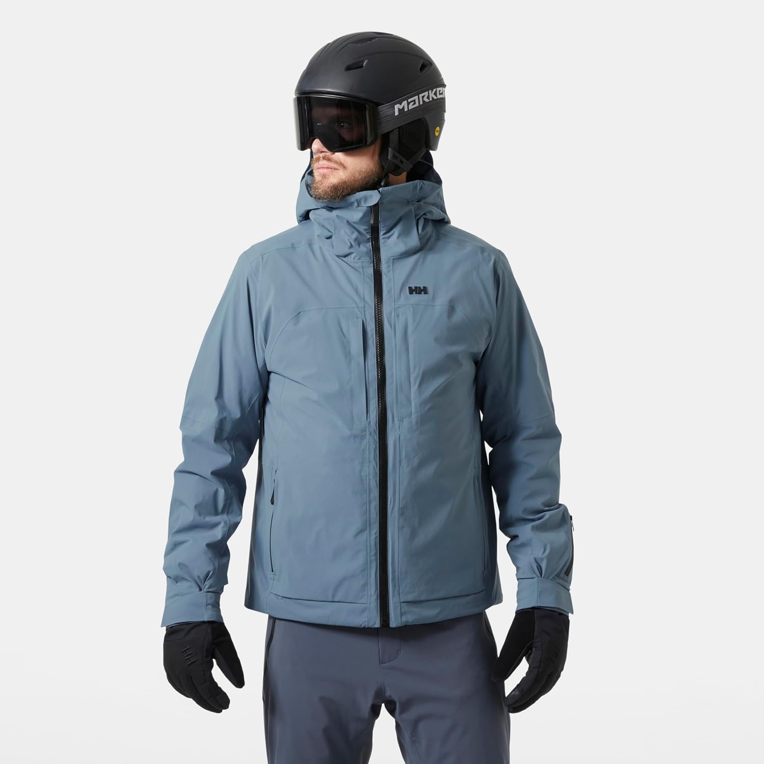 Helly Hansen Atlas Infinity Stretch Jacket, Mens Skiing-Jackets, Helly Tech Pro, H2Flow Tech, Ykk Zippers, Powder Skirt