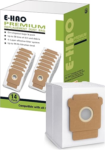 Miniatura 7 de Paquete de 14 bolsas de vacío compatibles con iRobot Roomba – i & s & j Series, bolsa de repuesto para iRobot Roomba Paquete de 14,Paquete de 10,14