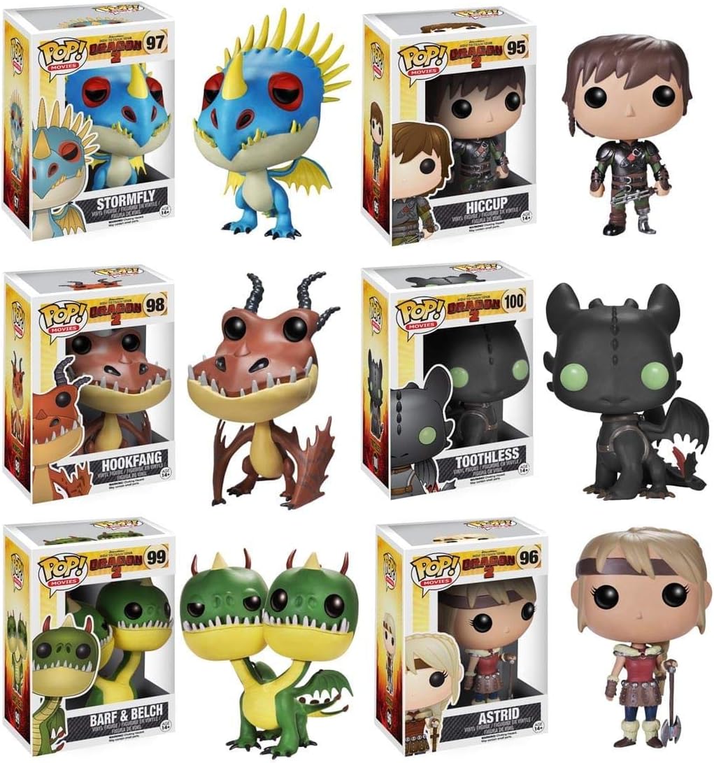 How to Train Your Dragon 2 Pop Movies Vinyl Figure Set of 6