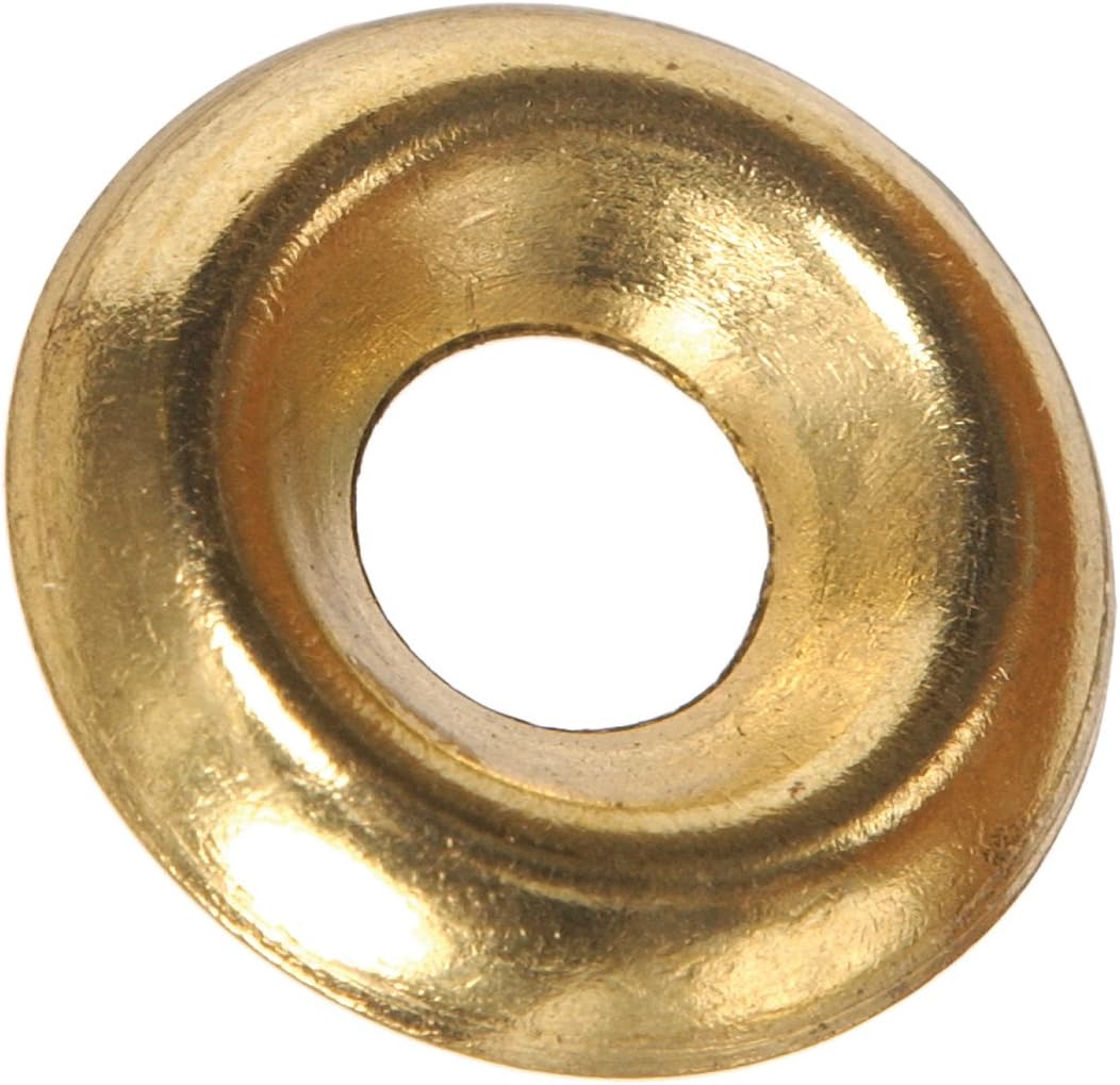 1264#10 Brass Countersunk Finishing Washer 40-Pack