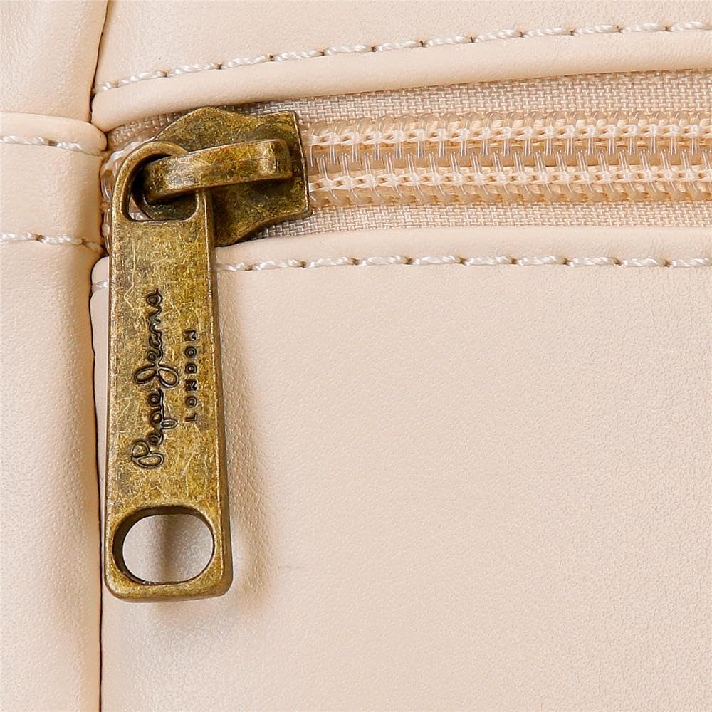 Pepe Jeans Clara Zaino, Borsa e Tracolla in Beige e Rosa, realizzati in Poliestere e PU – by Joumma Bags