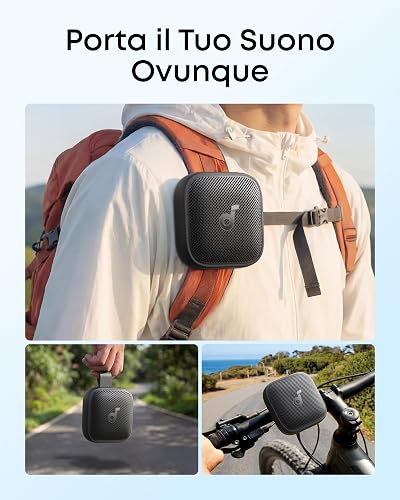 Soundcore Boom Go 3i di Anker, Cassa Bluetooth Portatile Impermeabile, IP68 - 4