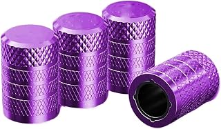Tire Valve Stem Caps 4pcs Aluminum Tire Valve Cap Set Resistant Stem Covers Cars Trucks Motorcycles SUVs and Bikes ﻿