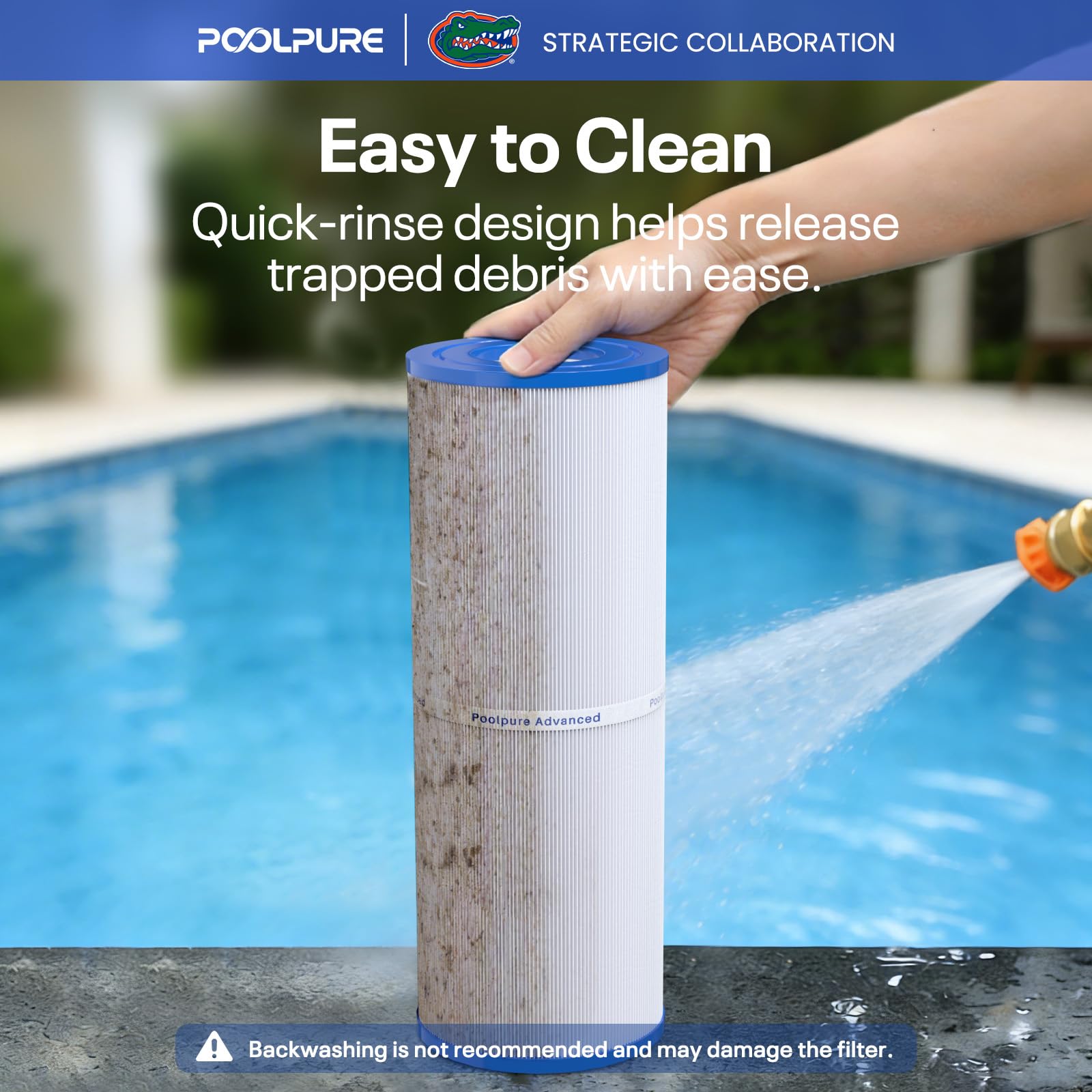 POOLPURE PLFPRB50-IN Filtro per spa compatibile con Pleatco PRB50-IN, PRB50IN, Unicel C-4950, Filbur FC-2390, Jacuzzi J210/J220/J235/J245/J275, Guardian 413-212-02, 373045, a immersione 5x13, set da 1