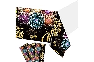 Festive Fireworks Tablecloth: Enhance Your New Year's Celebrations