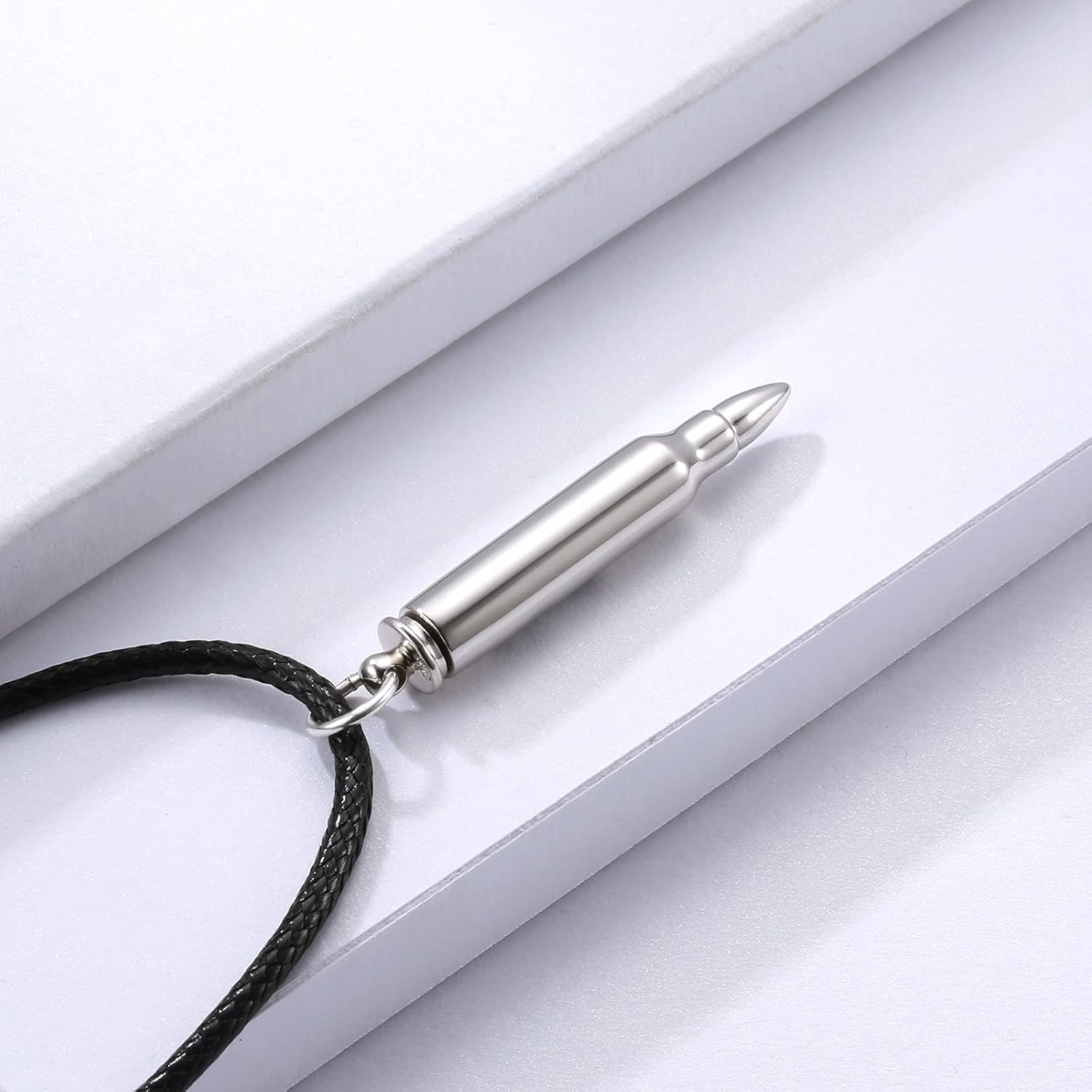 Men Cremation Necklace for Ashes - 925 Sterling Silver Cross Celtic Knot Wing Skull Keepsake Urn Pendant Ash Holder Jewelry Memorial Gift Unisex - Image 6