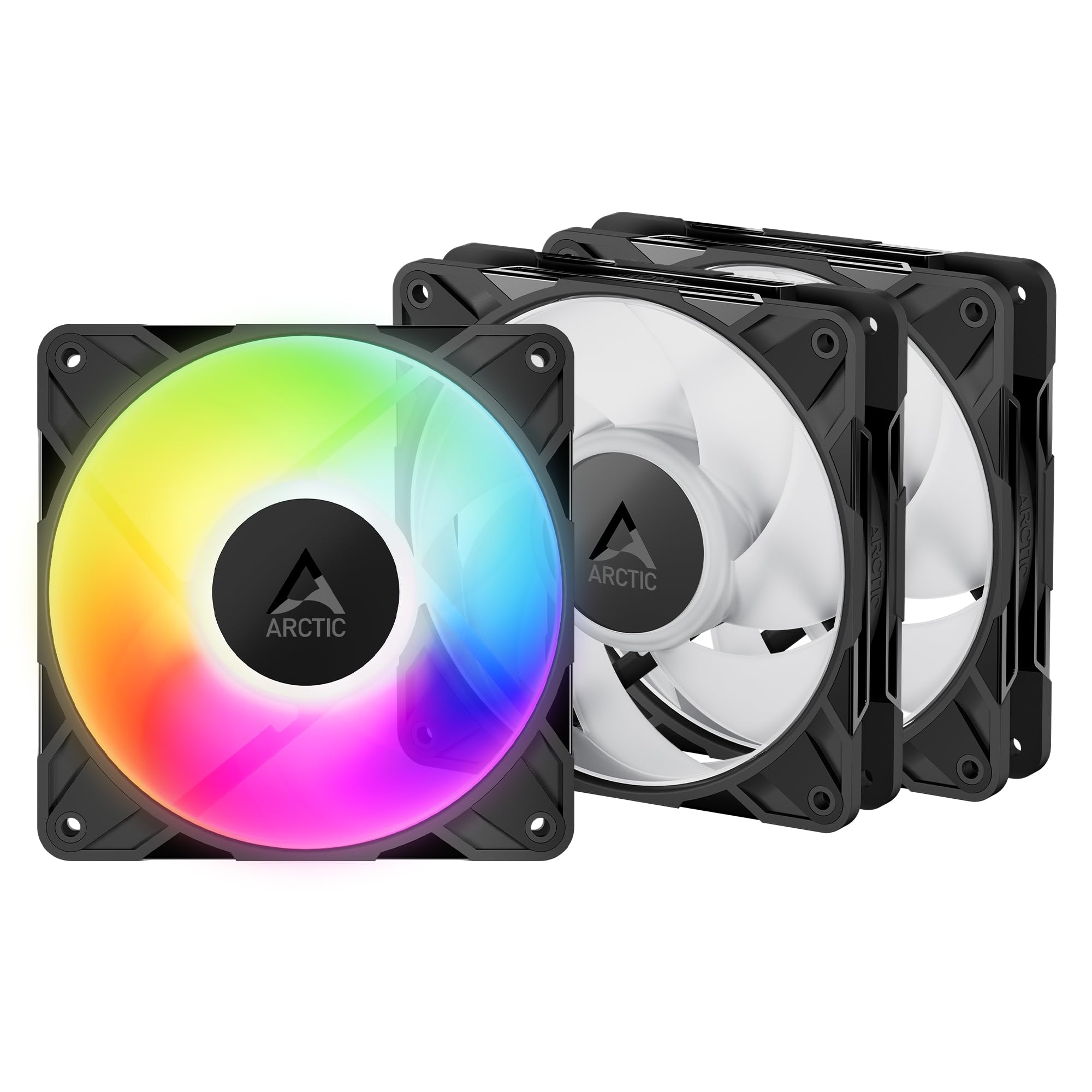 ARCTIC P12 Pro A-RGB LN, 3 Pièces - 120 mm Ventilateur PC Premium
