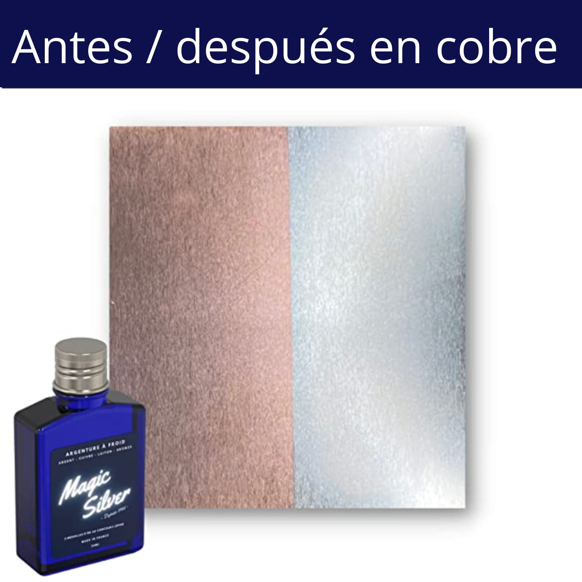 Plateado Frío - Magic Silver - Producto para Platear Joyas - 30 ml - Hecho en Francia - Limpiador de Plata y Joyas.