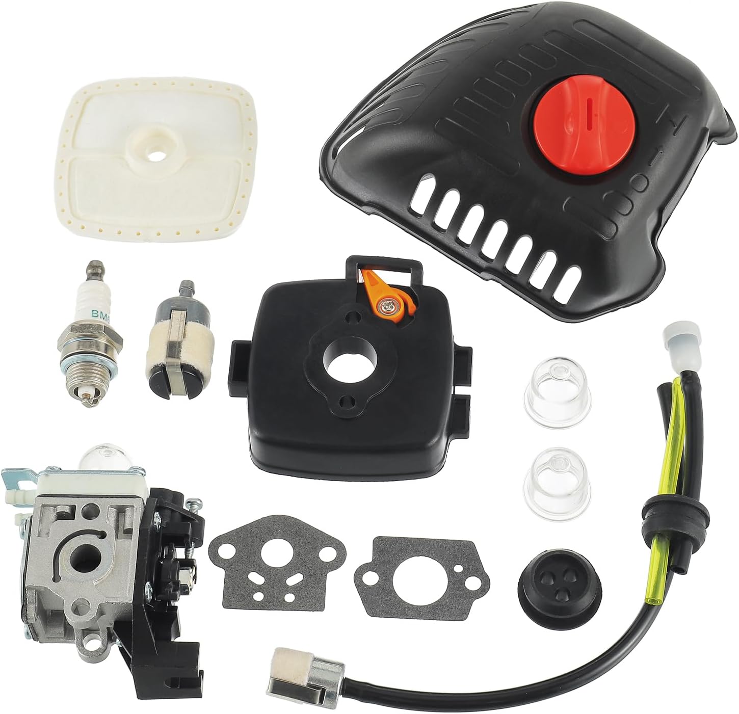 SRM225 Carburetor Air Filter Assembly Kit, SRM225 Air Filter Case Cleaner Cover for E-cho SRM225 GT225 GT225i GT225L PAS225 PE225 PPF225 SHC225 Trimmer Weedeater repower Maintenance Kit