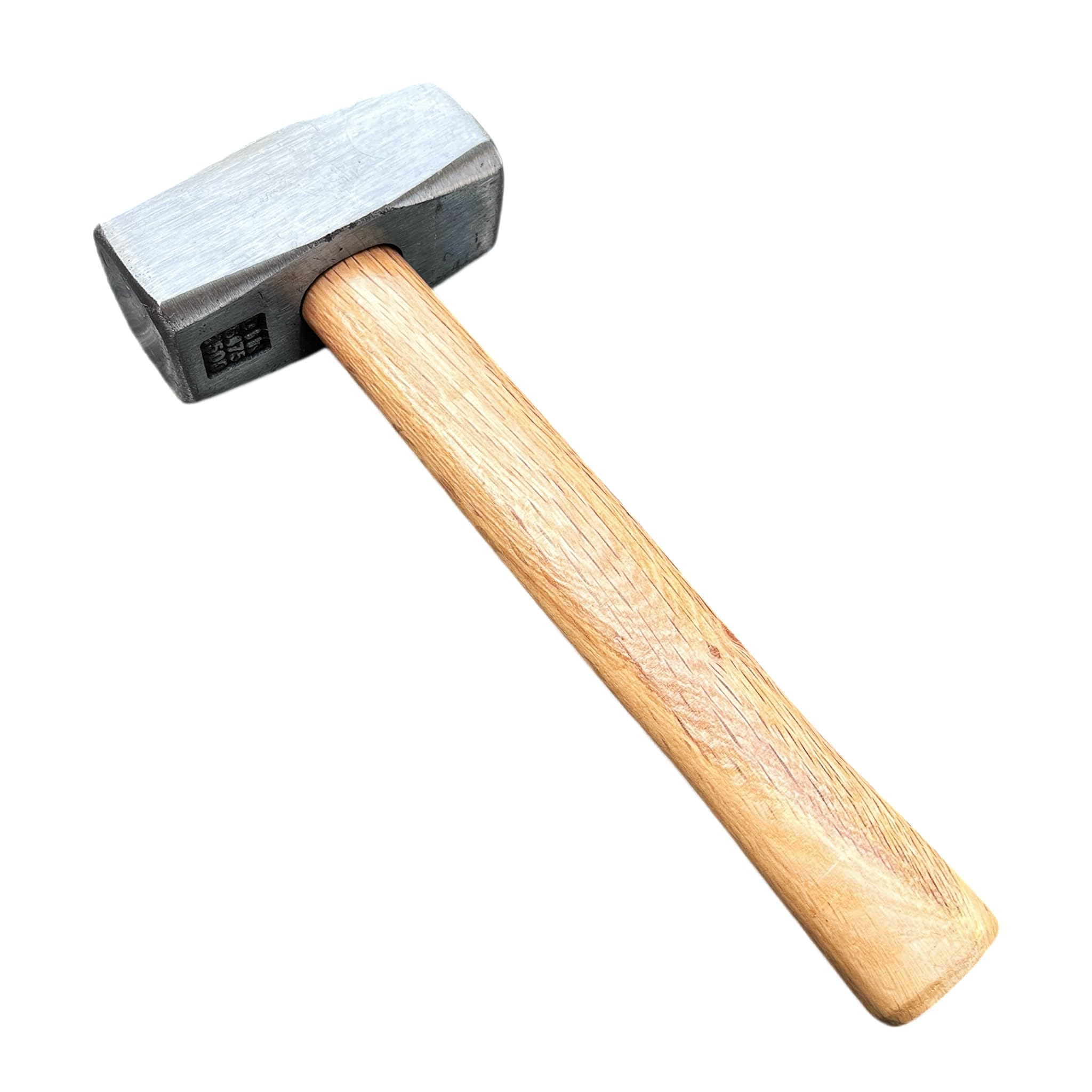 3lb Sledge Hammer with Anti-Shock Wooden Handle, 48oz Heavy Duty High Carbon Steel Forged Mini Sledge Hammer for Masonry, Demolition, Stakes,