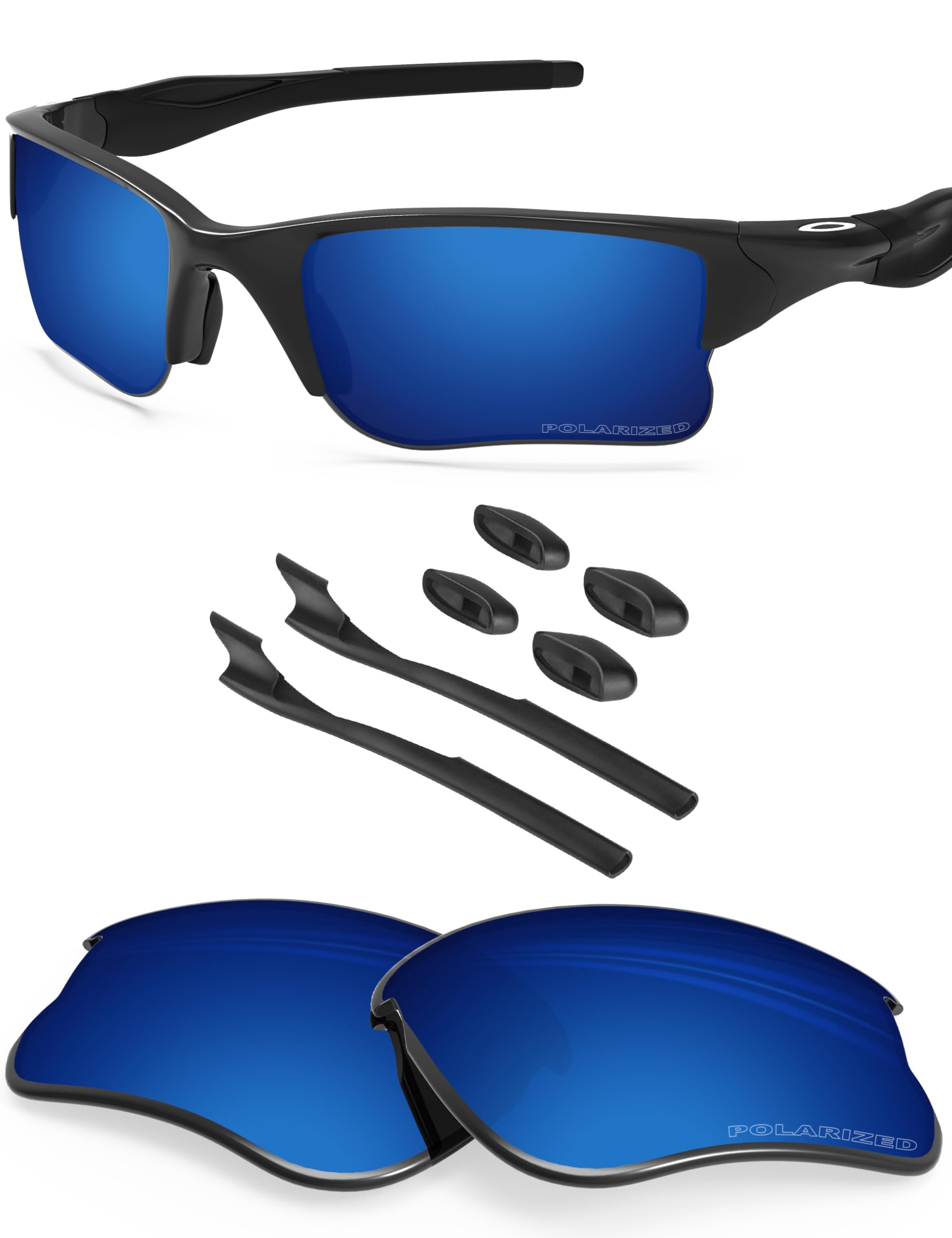 Replacement Lenses & Sock Kit for Oakley Half Jacket 2.0 XL OO9154 Sunglass