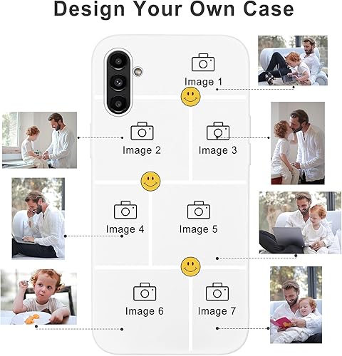 Miniatura 3 de Eouine Funda de teléfono personalizada para Samsung Galaxy A13 (5G) (6.5 pulgadas)  Fundas de teléfono con imagen personalizable, funda