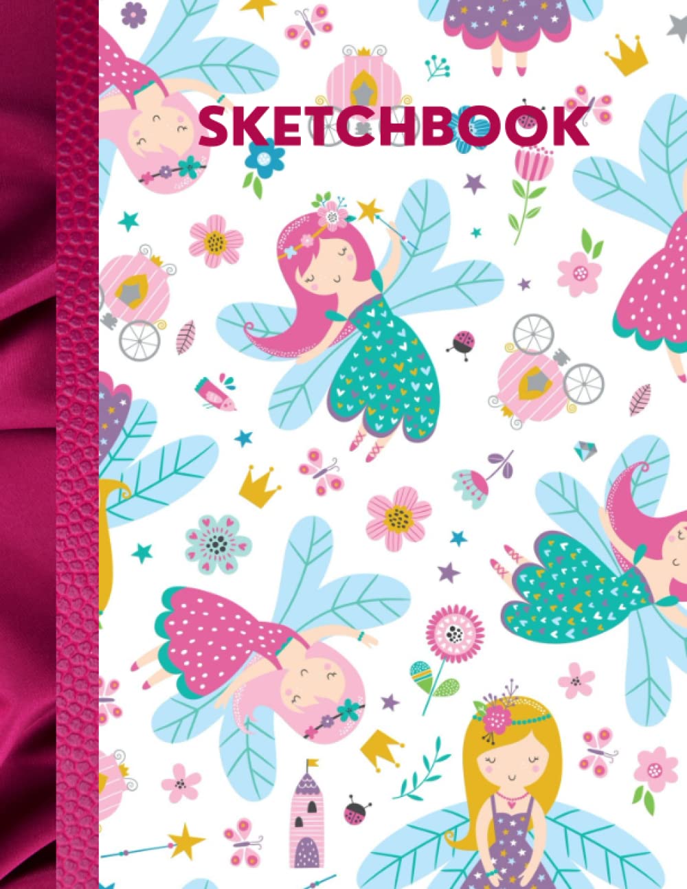 fairy sketchbook for girls: fairy themed drawing pad , sketch pad for girls and kids