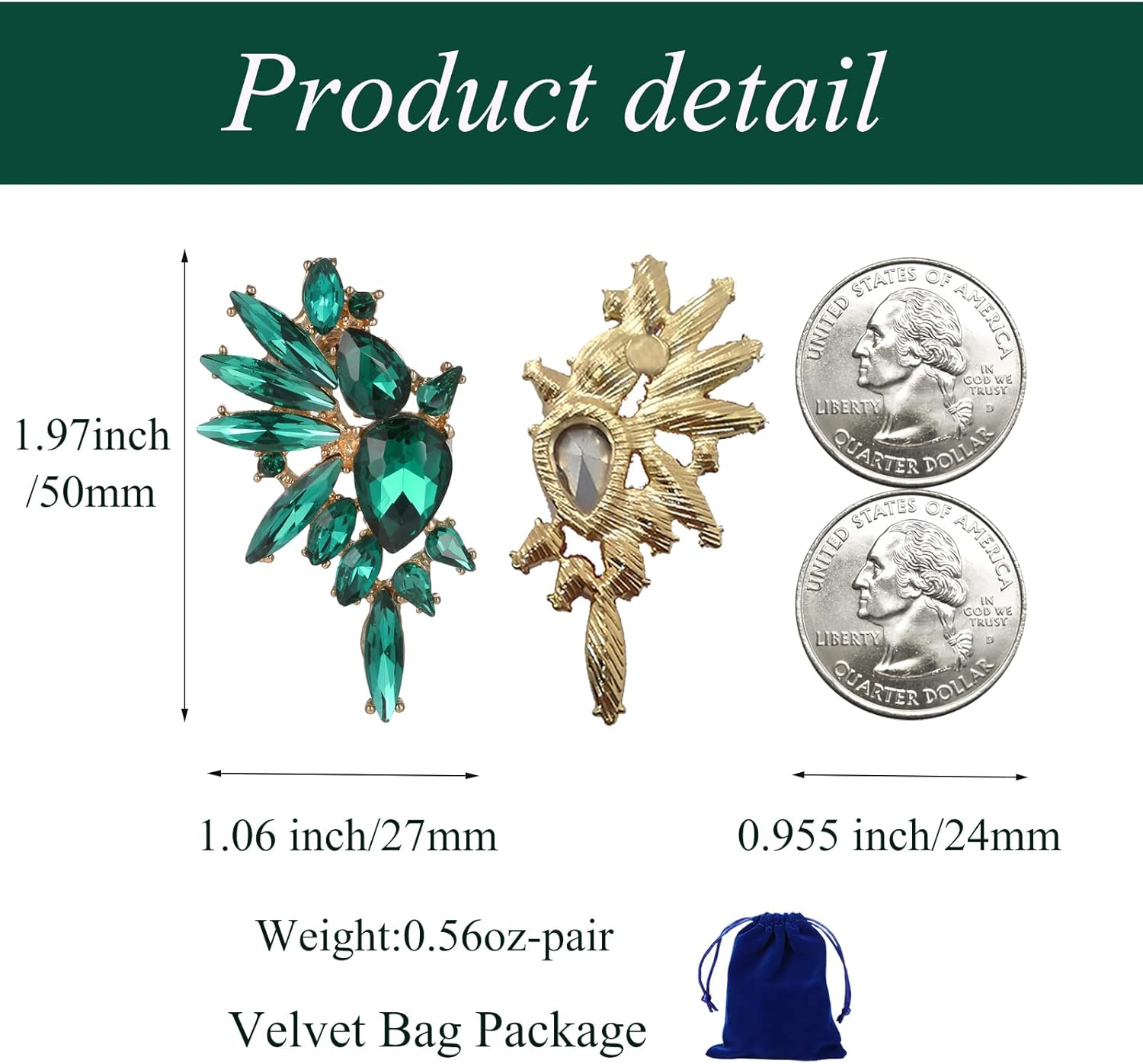 Vintage Rhinestone Statement Earrings for Women Fashion Bling Colorful Crystal Cluster Drop Dangle Earrings - Image 5