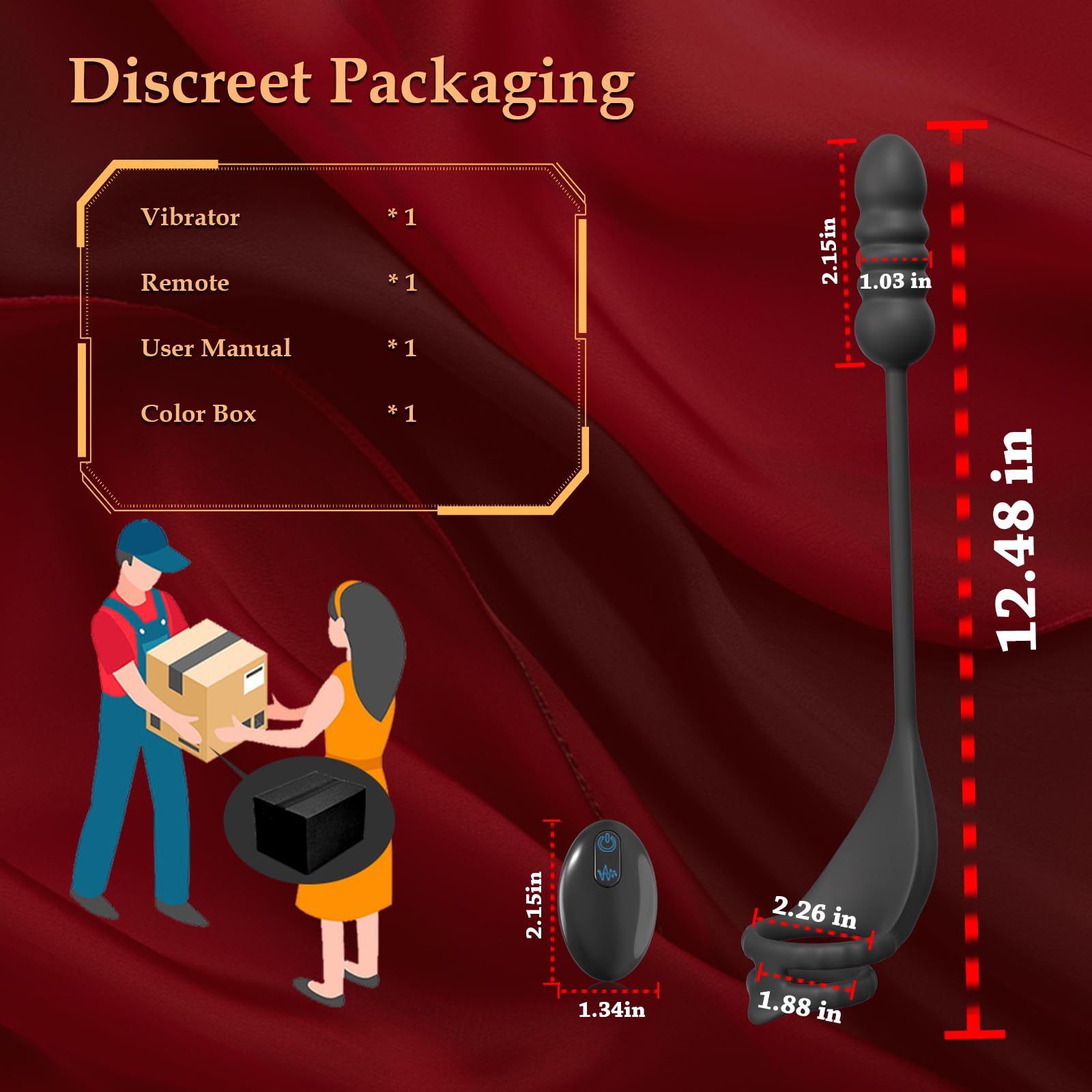 Thrusting Massaggiatori Prostata con Anelli per Uomo e Coppia, Vibratore Sex Toys per Stimolare il Anali Uomo, Medical Silicone Penis Ring con 9+9 Modalità, Morbido ed Elastico, Durevole (YDL-013)