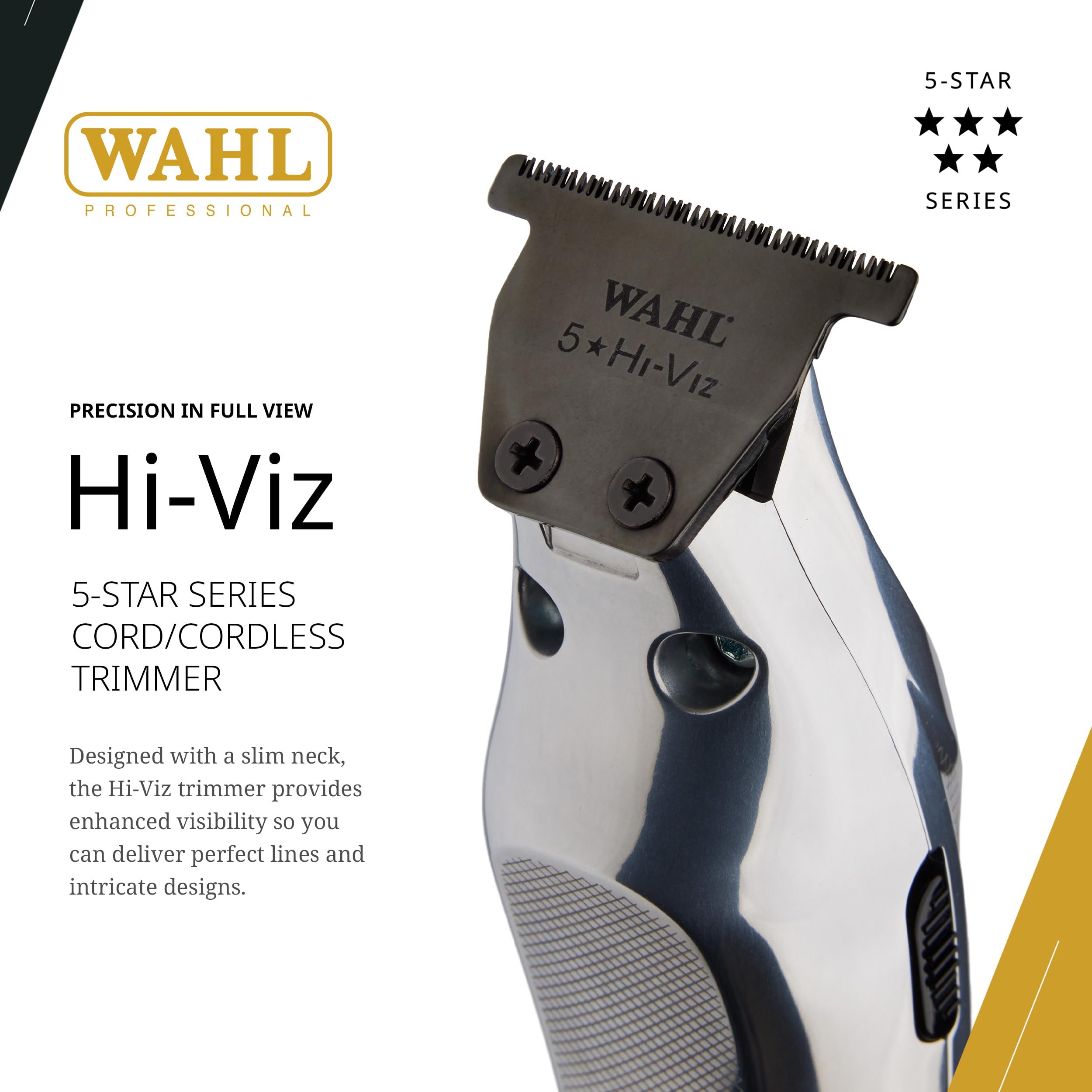 Wahl Professional Hi-Viz Trimmer, Precision Cutting, Adaptive