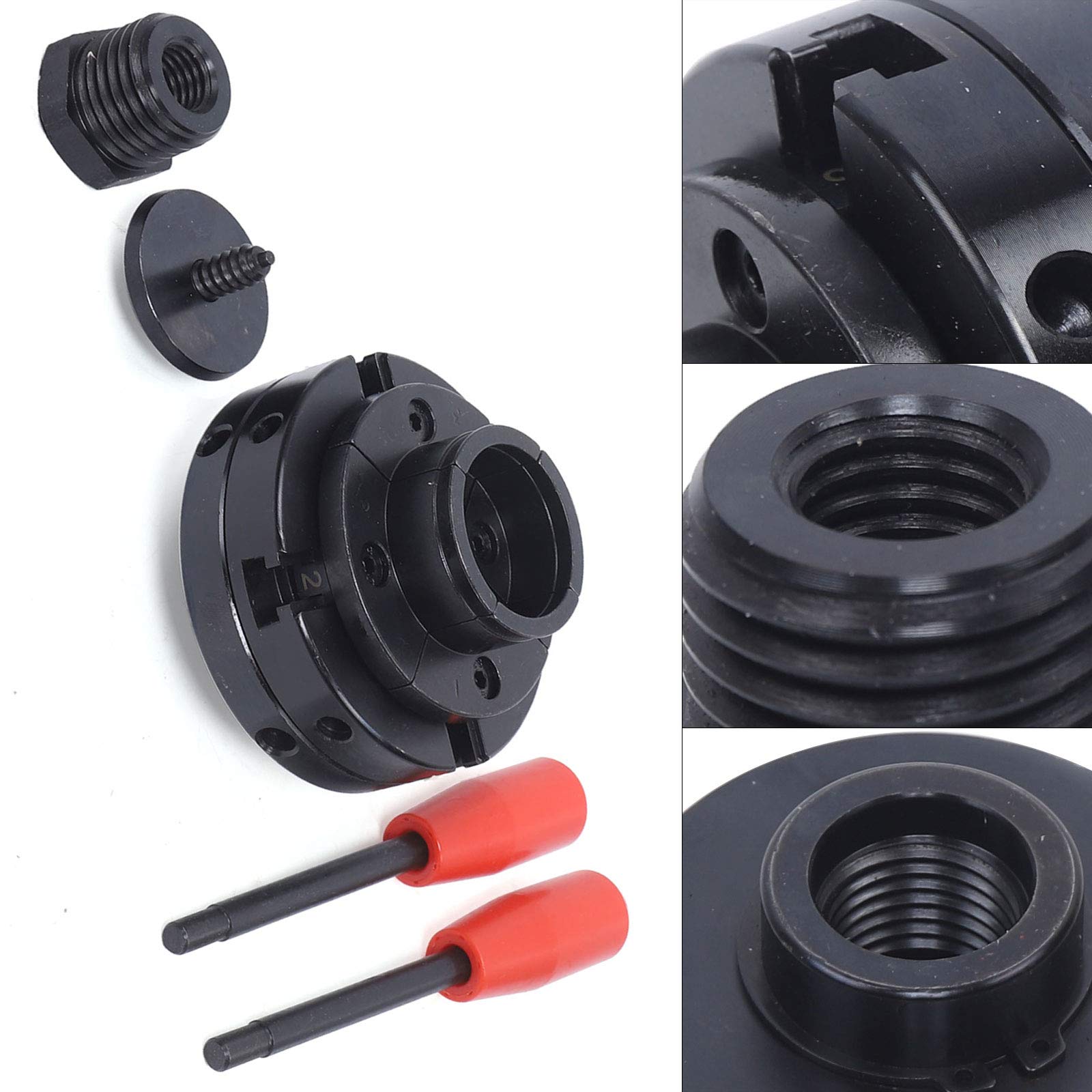 Selbstzentrierendes 4-Backen-Spannfutter YUNRUX M33+M 18 Drehbankfutter Backenfutter M 33 mit Steigung 3.5 Drechselfutter für CNC Fräsmaschine Drechselbank Drechselmesser Drechselmaschine